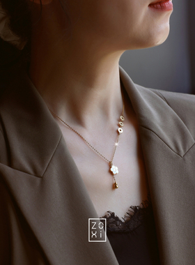 ZOXI不掉色有钱花葫芦项链女款