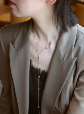 ZOXI平安旺财小葫芦项链毛衣链