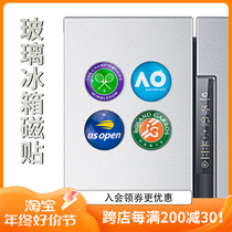 Tennis Wimbledon French tennis Australia net beauty net fridge glass magnetic sticker four Grand Slam event Souvenir Gift Prizes