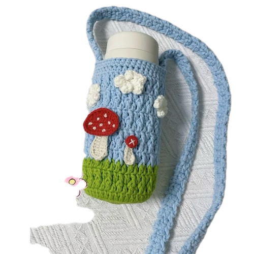 手工编织春日出游杯套毛线钩针diy材料包自制喝水杯套送闺蜜礼物 - 图3