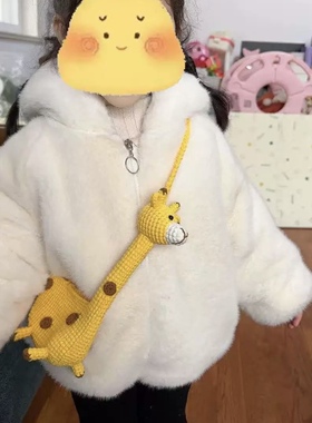 长颈鹿包包青蛙恐龙包儿童背包毛线手工编织diy钩针钩织材料包礼