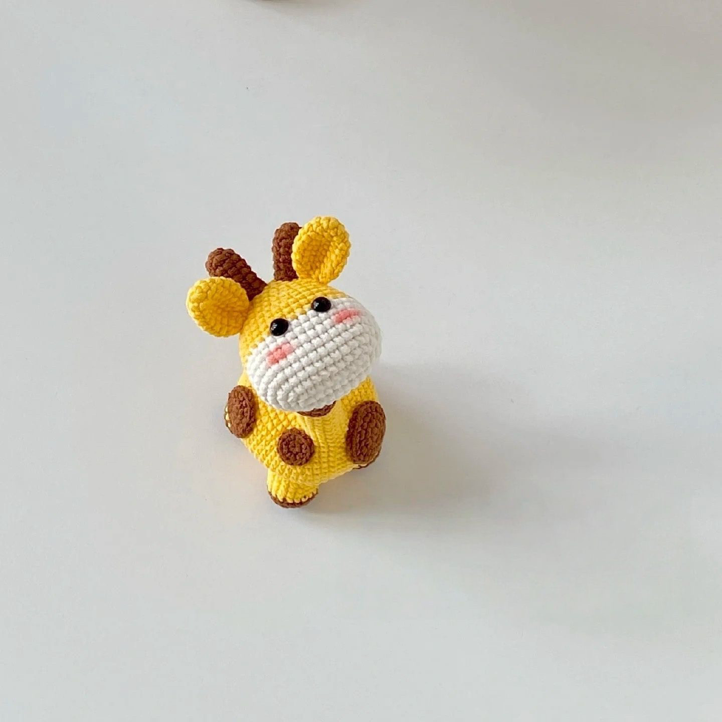 diy钩针毛线编织长颈鹿玩偶挂件材料包长颈鹿钥匙扣送朋友小礼物,淘宝优惠券,粉丝福利购,淘宝优惠卷
