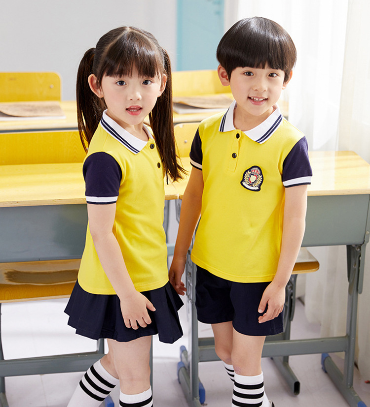 开学夏季幼儿园园服小学生校服装夏天运动会班服短袖短裤教师套装 - 图1