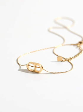 钛钢锁骨链女小众设计感气质锁骨