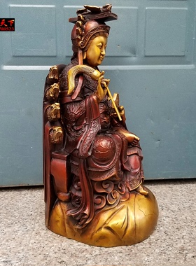 大地之母地母元君后土夫人铜像