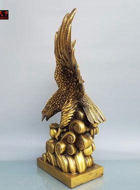 大鹏展翅定做雕塑风水铜器