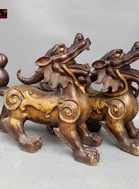 望天吼独角兽定做铜器