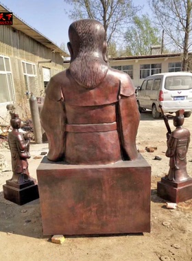 黄铜玄武大帝祖师爷雕塑定做