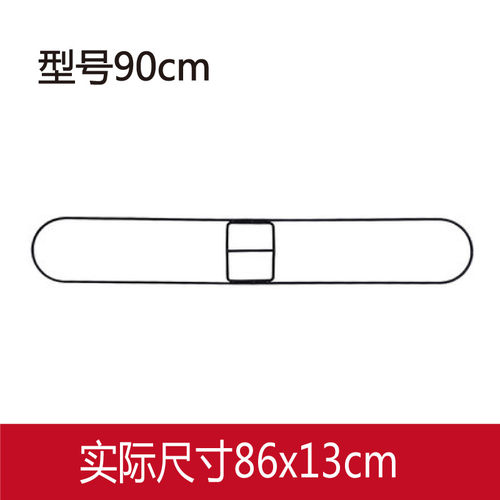 尘推架 尘推头铁架子排拖布支架撑框平板拖把配件45 60 90 110cm - 图1