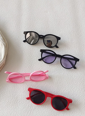 儿童圆框太阳镜0-3岁宝宝墨镜春