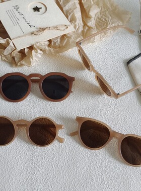 奶茶色系新款高级感眼镜网红太阳