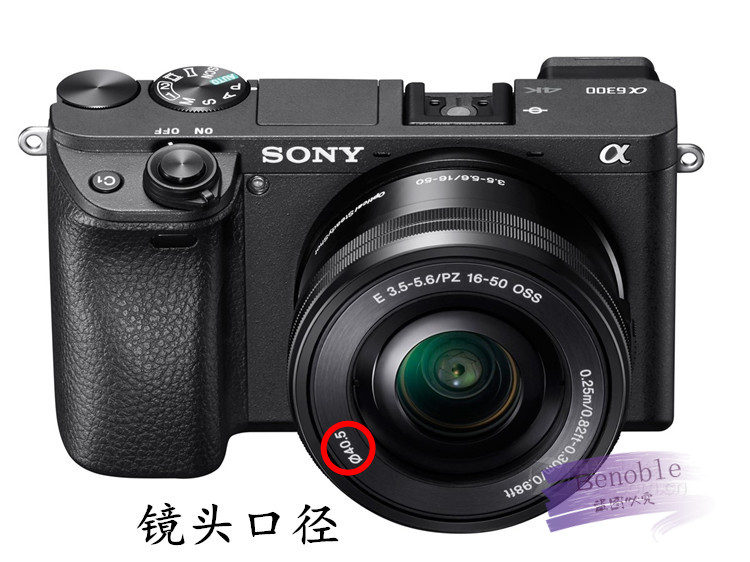 40.5mm镜头盖for索尼A5000/A5100/A6000/A6300L微单相机16-50镜头 - 图2