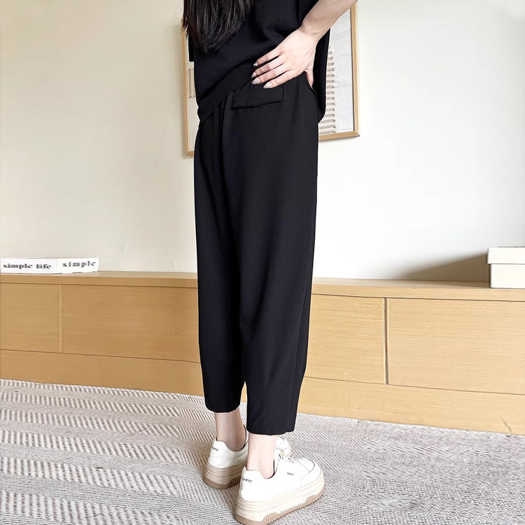 九分休闲哈伦裤女大码秋季2024新款胖妹妹mm宽松显瘦老爹萝卜裤子,淘宝优惠券,粉丝福利购,淘宝优惠卷