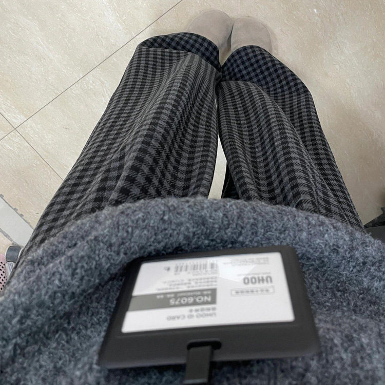 加绒格子休闲裤女大码秋冬2025新款胖妹妹mm宽松显瘦窄版阔腿裤子,淘宝优惠券,粉丝福利购,淘宝优惠卷