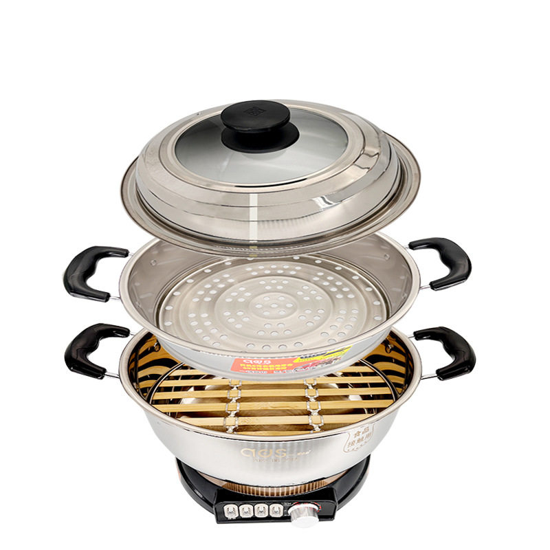 爱达斯家用电蒸锅28cm多功能电火锅电热锅电锅电煮锅功能多一体锅,淘宝优惠券,粉丝福利购,淘宝优惠卷