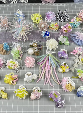 Rockfis德训鞋配饰多色花朵鞋扣