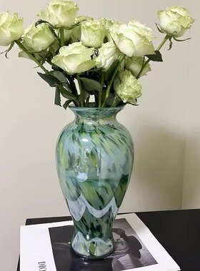 现代风琉璃中国桌面台面花瓶花器