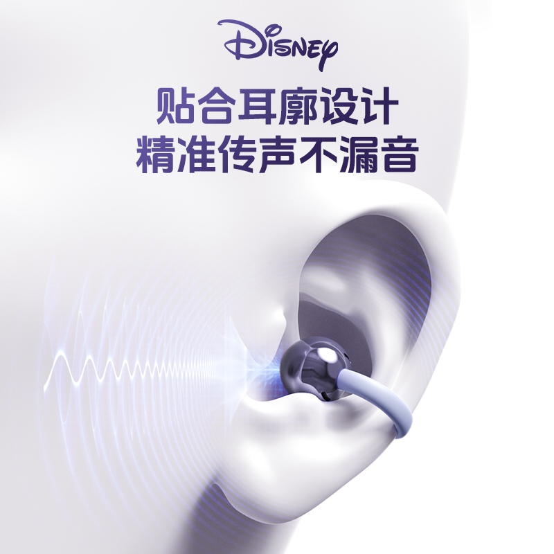 迪士尼骨传导蓝牙耳机无线不入耳夹式运动跑步降噪高音质2025新款