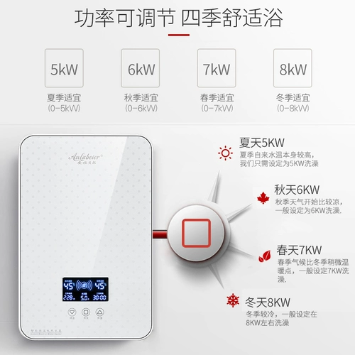 Постоянная температура, горячий электрический водонагреватель Небольшой дом на стене ванной комнаты -душ на воде, горячая ванна интегрированная быстрая терма