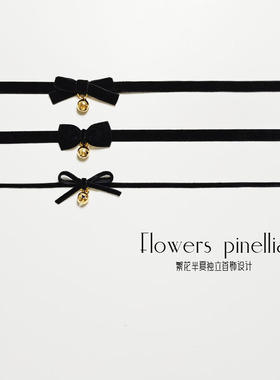 CHOKER黑色丝绒甜美可爱软妹项链