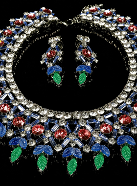 中古风复古宫廷风高级感复古镀真金项链毛衣链耳钉耳环