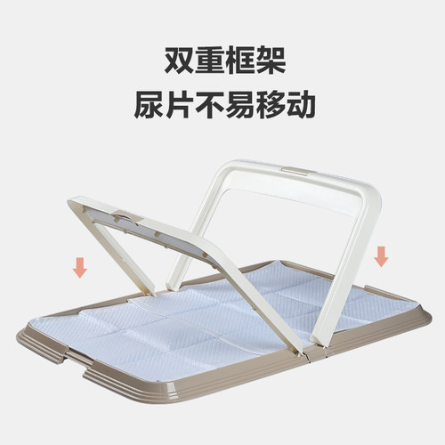 爱丽思大号可折叠狗厕所可折叠小型犬防外溅宠物狗便所尿盆大型犬 - 图2