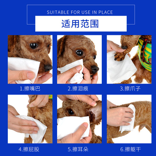 爱丽思宠物湿巾擦脚泪痕眼猫咪专用幼猫狗狗杀菌消毒湿纸巾爱丽丝 - 图1