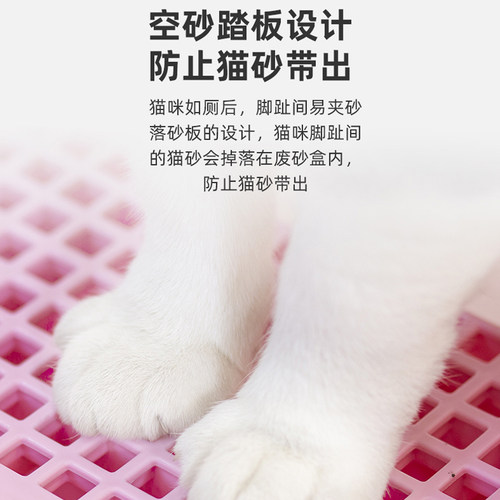 爱丽丝猫砂盆全封闭除臭防外溅特大号爱丽思猫咪用品猫厕所猫屎盆 - 图0