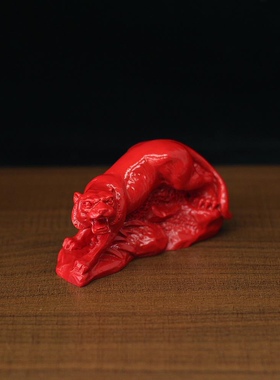 朱砂寅卯辰三会东方木局家居风水摆件十二属相虎兔龙三连生肖