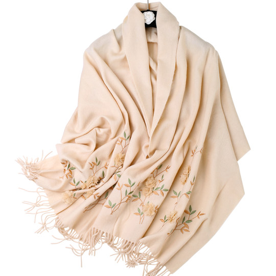 Spring, autumn and winter embroidered Chinese style women's wool