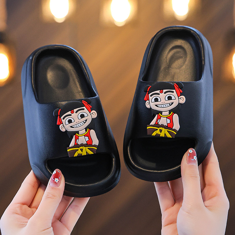 儿童拖鞋夏季EVA男童女童洗澡室内浴室宝宝居家防滑哪吒新款凉拖,淘宝优惠券,粉丝福利购,淘宝优惠卷