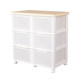Alice simple storage cabinet double row chest of drawers