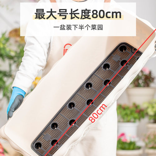 爱丽思花盆塑料特大号长方形长条型草莓盆栽爱丽丝阳台种菜专用盆 - 图0