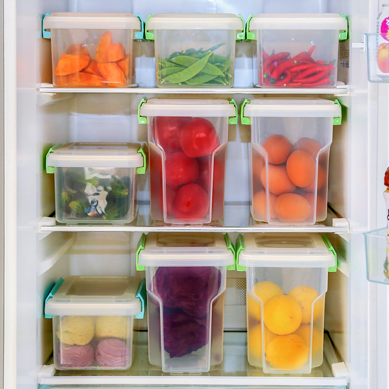 爱丽思冰箱内密封食品保鲜盒冷藏收纳盒子长方形水果盒蔬菜收纳箱-图2