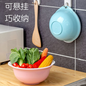 双层洗菜盆沥水篮