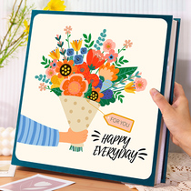 Album Book Commemorative Album Home Diy Handmade Self-Adhesive Lovers Comic Book Photo Collection Large Capacity Movie Set