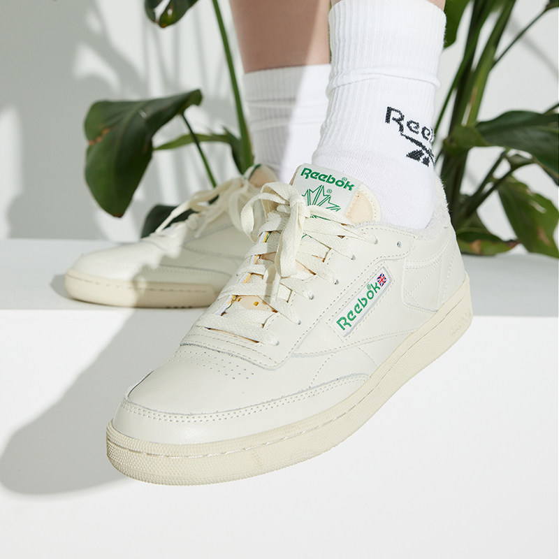 Reebok锐步官方女款CLUB C 85 VINTAGE复古休闲小白鞋板鞋,淘宝优惠券,粉丝福利购,淘宝优惠卷