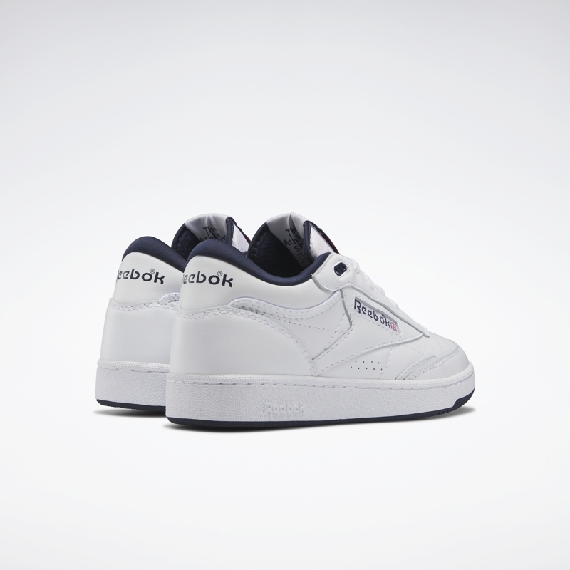 Reebok锐步官方男女Club C Mid II Vintage复古休闲小白鞋板鞋 - 图1