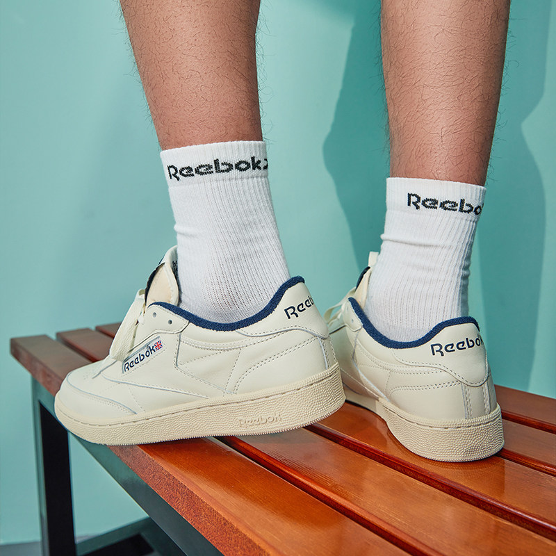 reebok官方男女club头层牛皮革板鞋 reebok板鞋