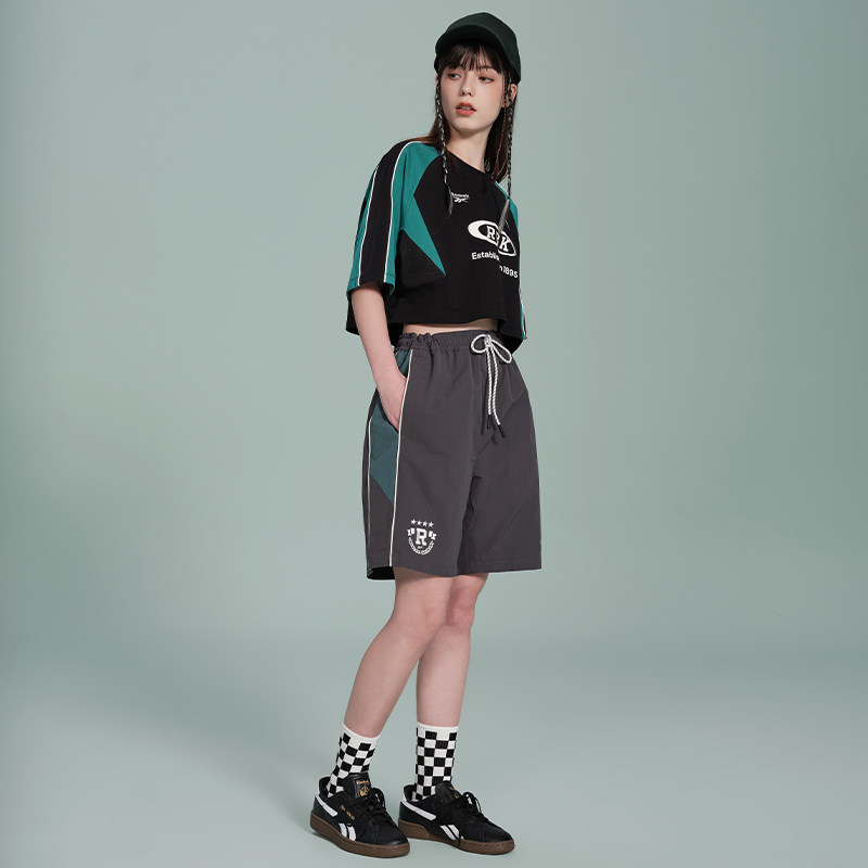 Reebok锐步官方26新品女子时尚撞色美式休闲潮流针织短袖T恤,淘宝优惠券,粉丝福利购,淘宝优惠卷