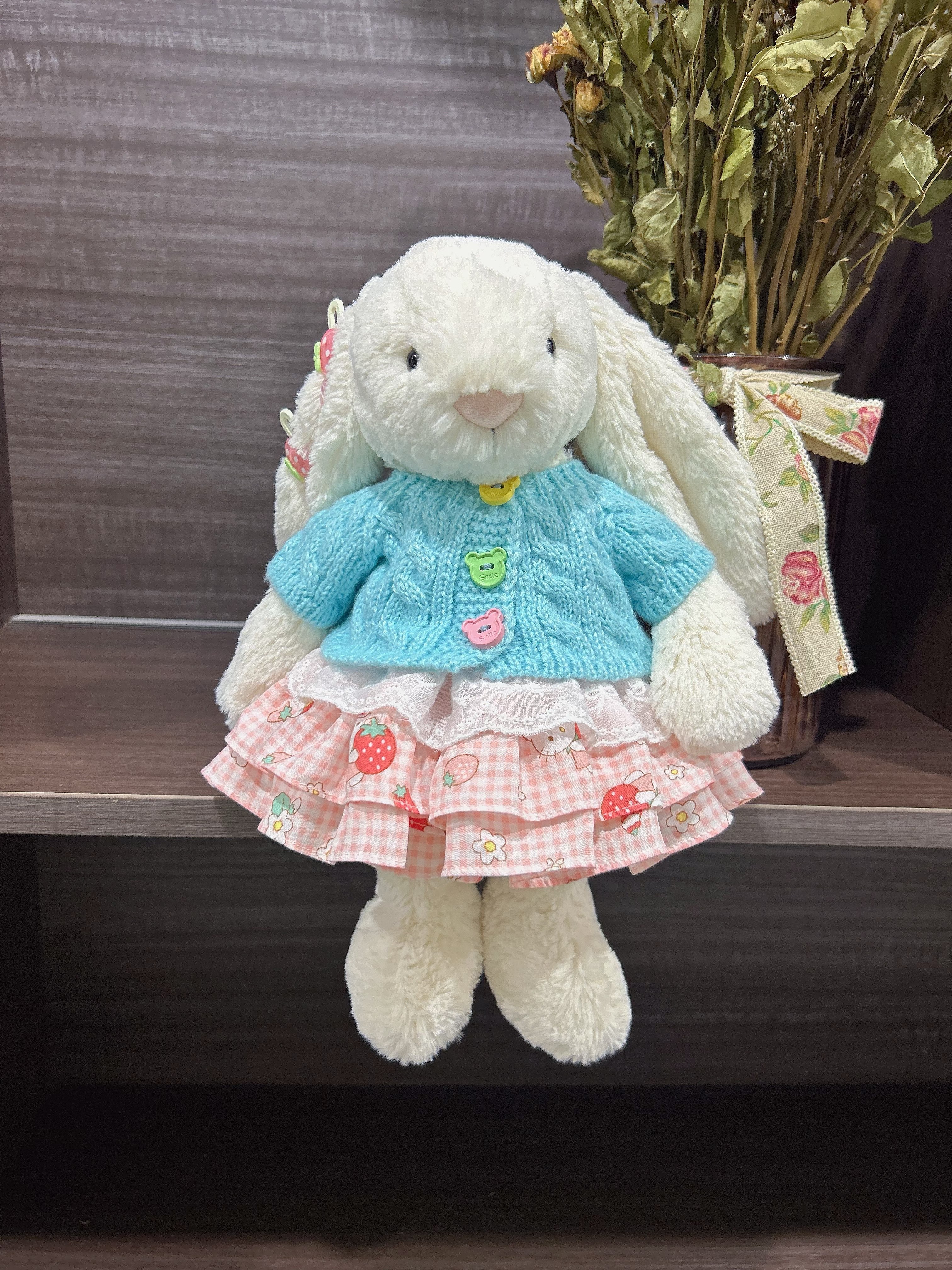 彩菲手作邦尼兔31cm36cm衣服伽百利兔30cm40㎝裙子玩偶毛衣套装,淘宝优惠券,粉丝福利购,淘宝优惠卷
