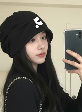 RR正品秋冬女显脸小堆堆帽