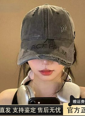 RR正品复古百搭牛仔棒球帽女
