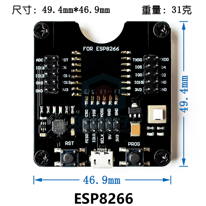 ESP32WROVER/ESP8266/ESP-WROOM-32开发板，小批量烧录夹具测试板 - 图0