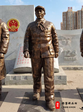 玻璃钢五大书记雕塑历史名人雕像