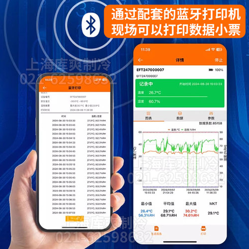 精创GSP-6pro医院药店冷链检查认证阴凉柜高精度记录仪温湿度计 - 图0