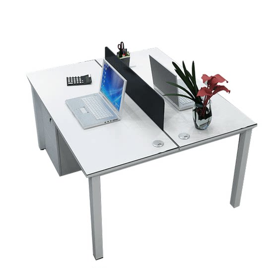 Beijing staff desk simple modern screen work desk and chair combination 4-person single office furniture