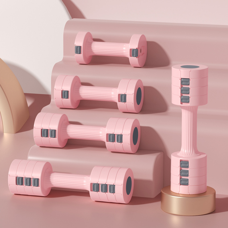 男士哑铃女士健身家用可调节重量儿童小学男生专业瑜伽练臂肌套装 - 图0