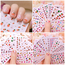 Child Beauty Nail Sticker KT Cat Child Nail Sticker Cartoon Small Pig 3d Animal Fruit Small Rabbit Baby Girl Sticker