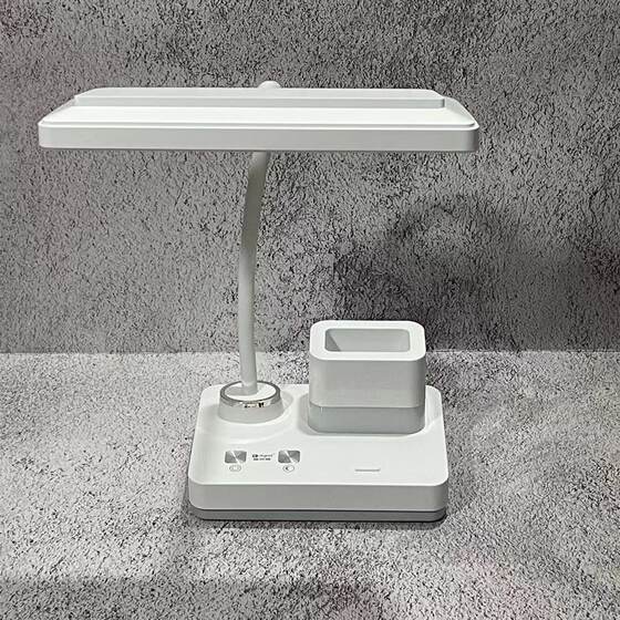 Digardi led three-speed touch dimming reading desk lamp usb rechargeable white light plus warm light eye protection student learning